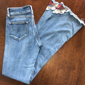 Altar’d State Flare Embroidered Jeans